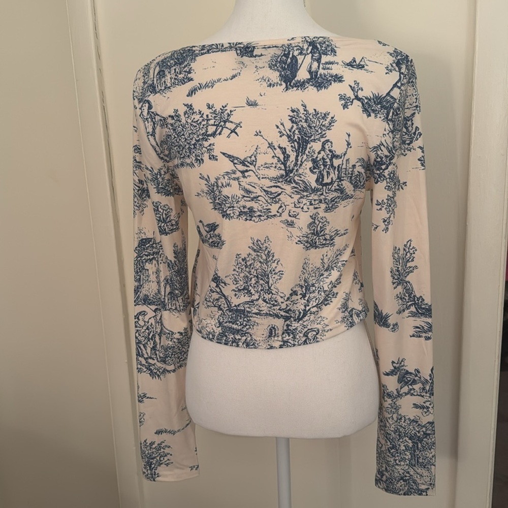 Toile pattern top - Picture 3 of 3